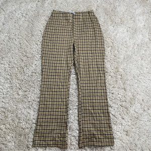 Urban Outfitters Pants Size Medium Flare Houndstooth Plaid Casual